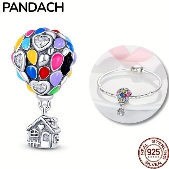 Women’s Disney 925 Sterling Silver & Enamel UP Charm Bead - NWT - Picture 3 of 5